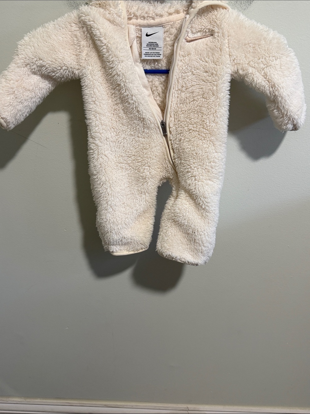 Newborn Nike Fuzzy Onesie